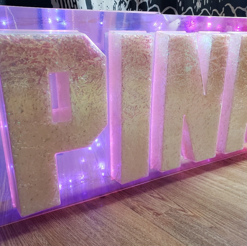 Victoria's Secret PINK display sign